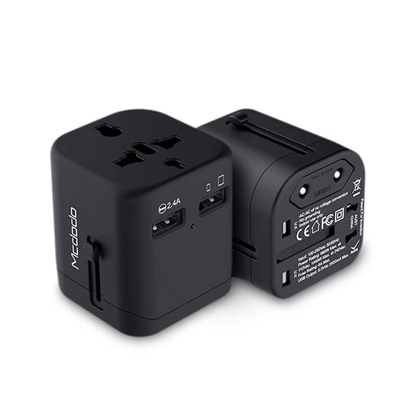 Mcdodo Dual USB Ports Universal Travel Adapter